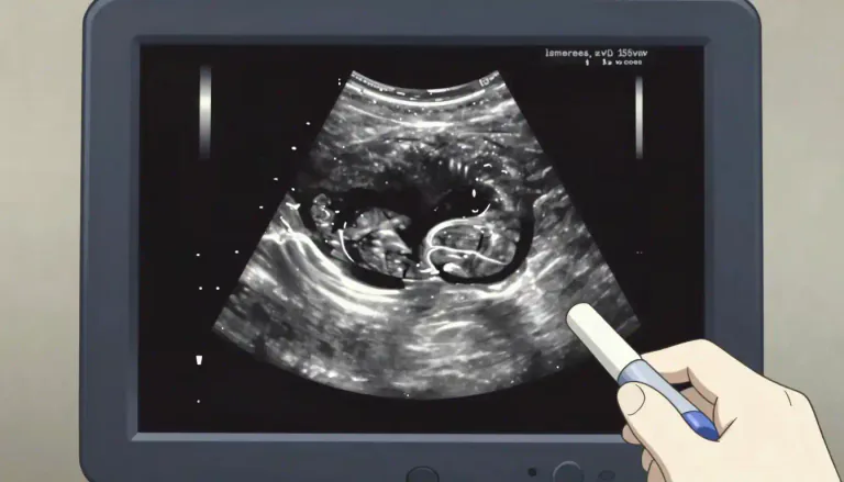 Visual representation of "hypoechoic" - Describes a region in an ultrasound image that reflects fewer sound waves than surrounding areas.