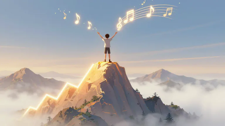 Visual representation of "topping" - Being at the highest place or position.