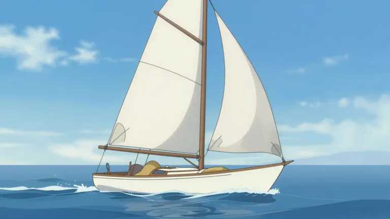 Visual representation of "sailboat" - A boat that uses wind in its sails to move