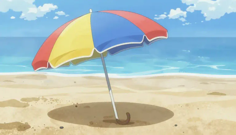 Visual representation of "parasol" - A type of umbrella used to protect from the sun.