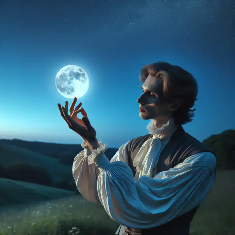 Visual representation of "apostrophe" - In literature, a way of speaking directly to someone who is not present, or to an object or idea as if it was a person
