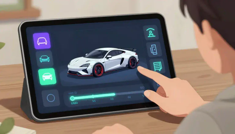 Visual representation of "configurator" - A tool or software that allows users to configure or customize a product or system according to their specifications.