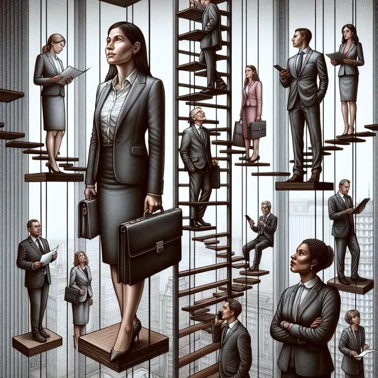 Visual representation of "rung" - A level or position in a scale of success, development, or status.