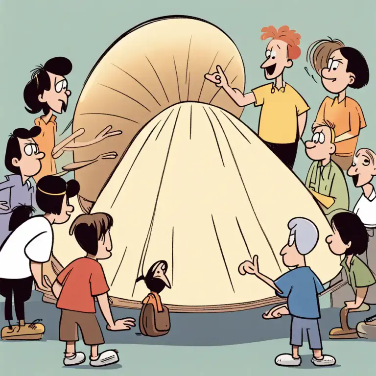Visual representation of "talking of somebody/something" - To mention or discuss about a person or something.