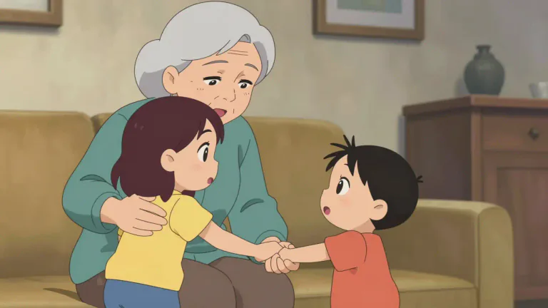 Visual representation of "grandmother" - The mother of your mother or father
