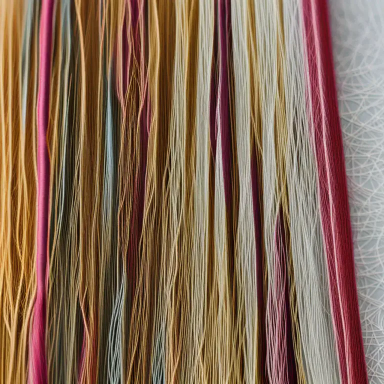 Visual representation of "warp" - The threads in a fabric that run lengthwise