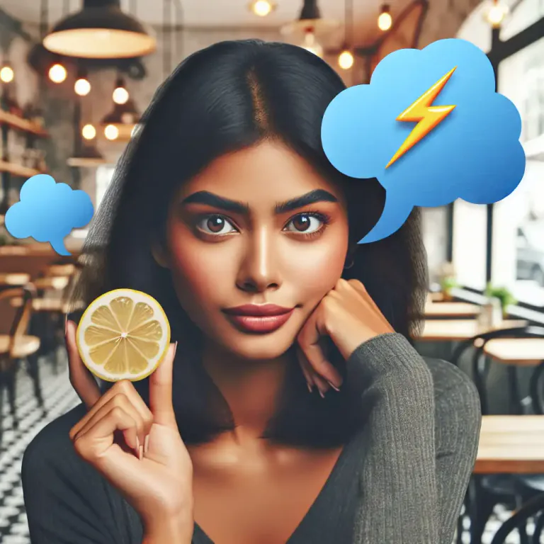 Visual representation of "tartness" - The quality of being bitter or sharp in character, mood, or behavior