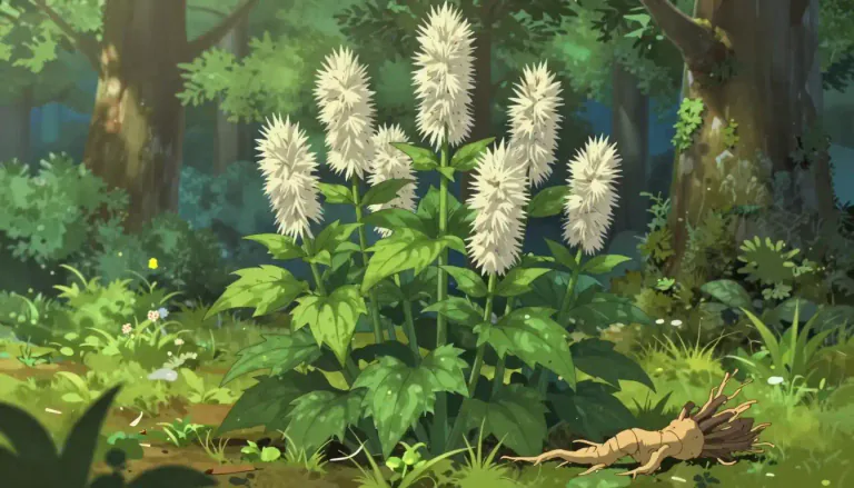Visual representation of "cohosh" - A plant of the genus Actaea, often used in traditional medicine for its beneficial properties, particularly for women's health.