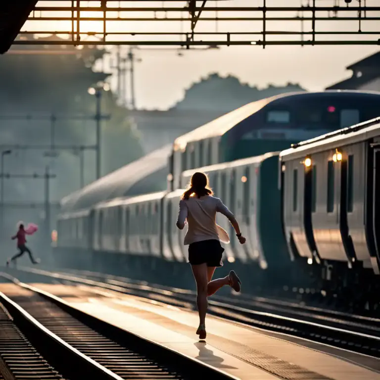 Visual representation of "catch" - To travel by a form of transport
