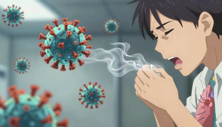 Visual representation of "adenovirus" - A type of virus that commonly causes respiratory infections and can lead to other illnesses.