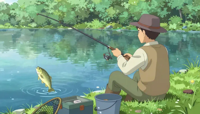 Visual representation of "piscatorial" - Related to fishing or fish.