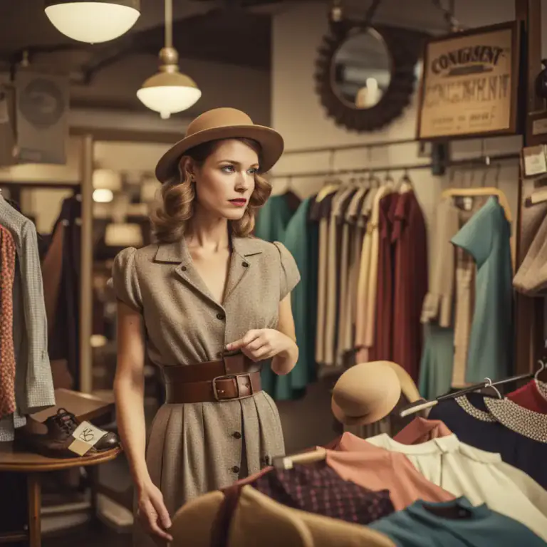 Visual representation of "consignment" - A shop where second-hand goods are sold on behalf of the original owner, who receives a percentage of the selling price.