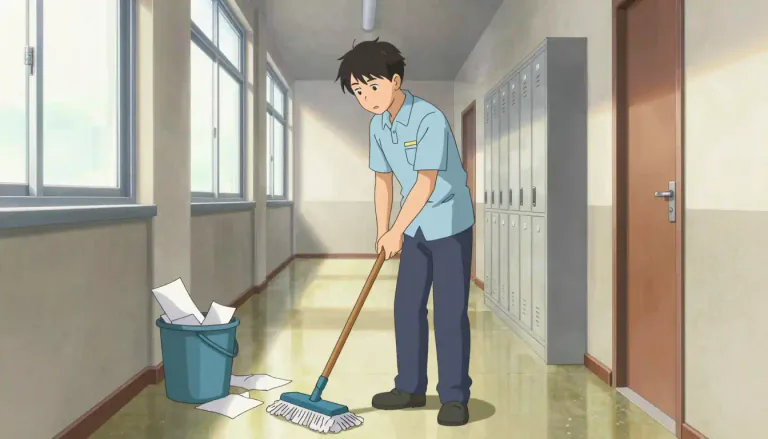 Visual representation of "custodian" - A person who is responsible for maintaining or looking after something