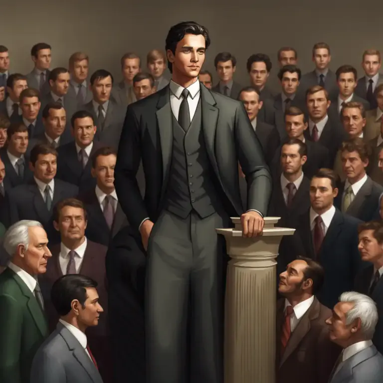 Visual representation of "arch" - A person at the top of an organization or profession