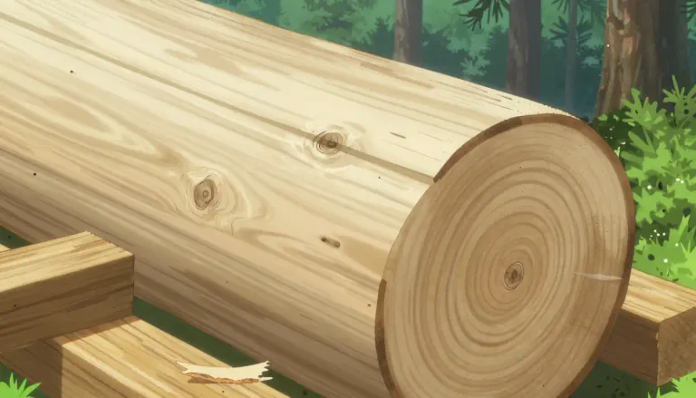 Visual representation of "pinewood" - Wood that is derived from pine trees, known for its light weight and suitability for various construction and crafting purposes.