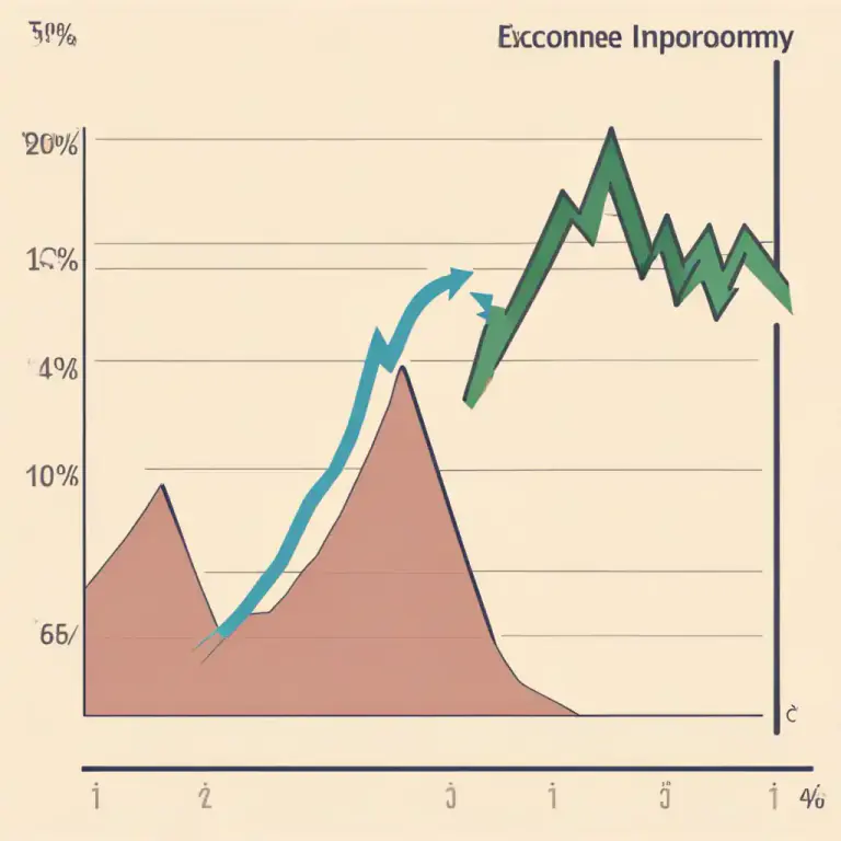 Visual representation of "bottom out" - To reach the lowest point or worst level and not get any worse.