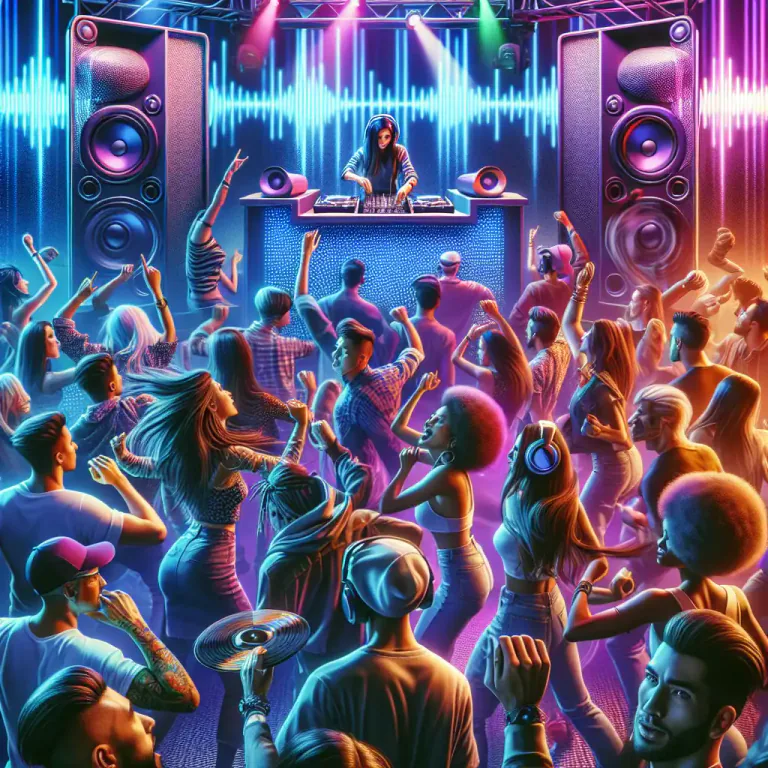 Visual representation of "jungle" - A style of dance music incorporating elements of ragga, hip hop, and hard core and marked by fast tempos and heavy bass.