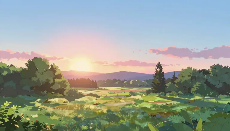 Visual representation of "daylight" - The time when the sun is above the horizon and makes it light outside