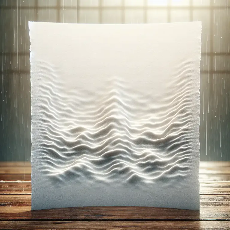 Visual representation of "cockle" - To contract, wrinkle or ripple.
