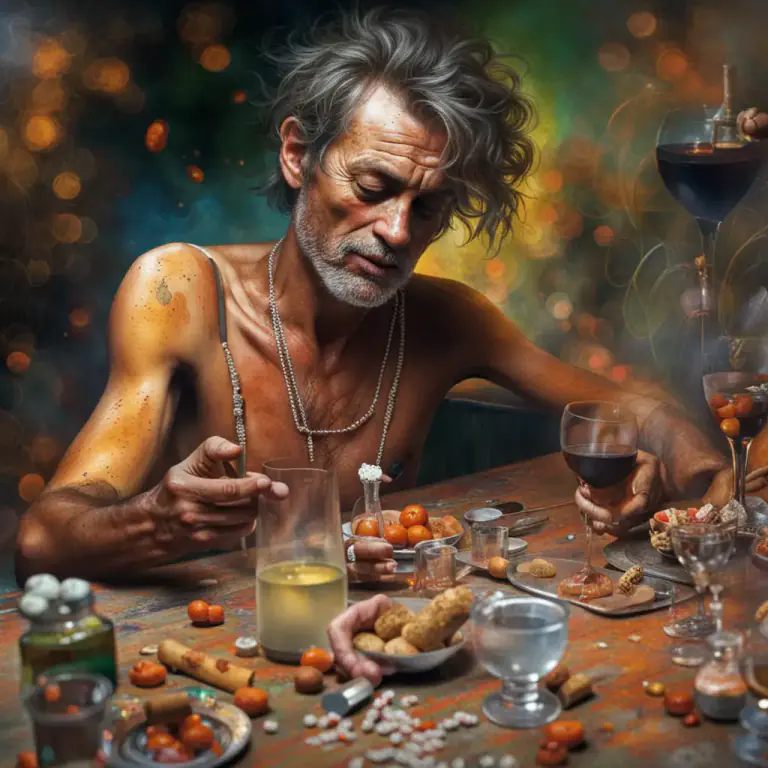 Visual representation of "excess" - Extreme indulgence in activities viewed as harmful or immoral