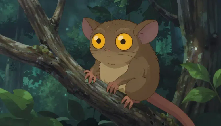 Visual representation of "tarsier" - A small, nocturnal primate that has large eyes and is found in Southeast Asia.