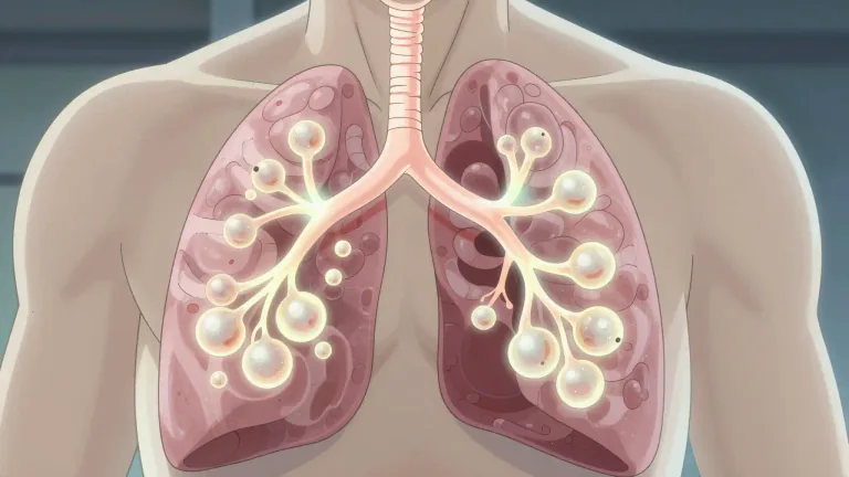 Visual representation of "bronchoalveolar" - Relating to both the bronchi and the alveoli of the lungs.