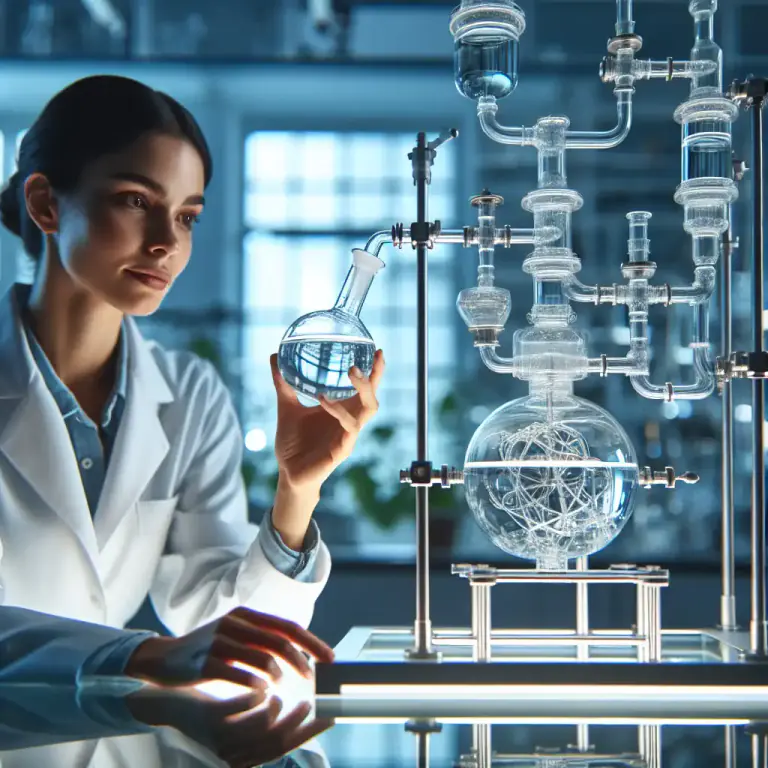 Visual representation of "distillate" - The product of distillation, a process in chemistry.