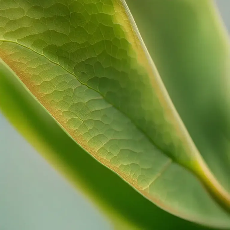 Visual representation of "node" - A point on a plant stem where a leaf is attached
