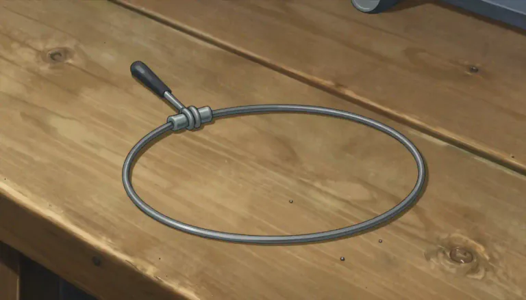 Visual representation of "garrote" - A simple device or tool used to strangle or choke, often comprising a rope or wire.