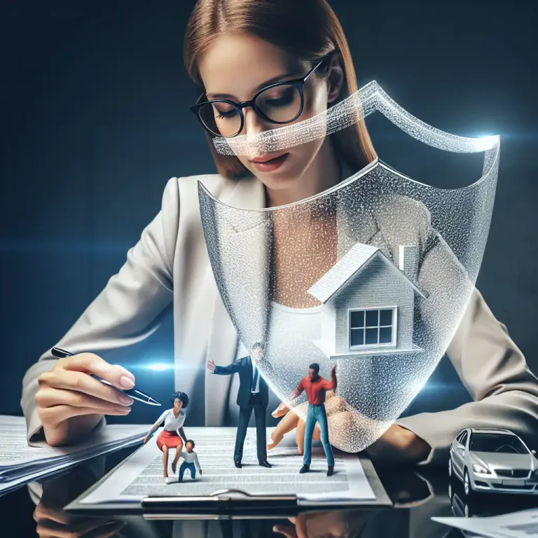 Visual representation of "risk" - A situation or person covered by an insurance policy