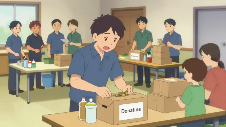 Visual representation of "contribute" - To give something like money, time, ideas or efforts to help achieve or provide something.