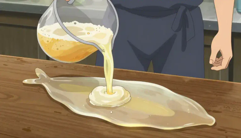 Visual representation of "isinglass" - Isinglass is a transparent gelatin-like substance obtained from fish bladders, used especially for clarifying beer and wine.