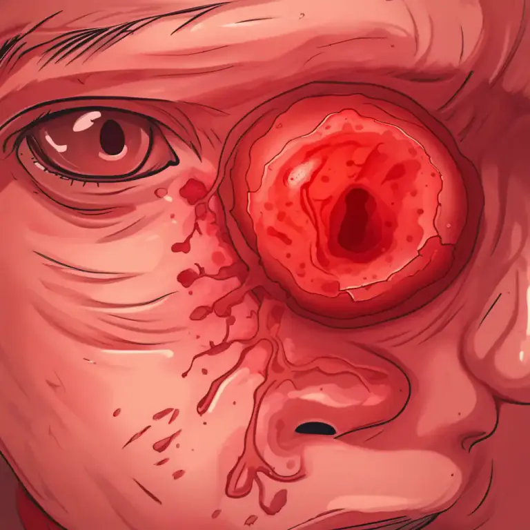 Visual representation of "angry" - Red or inflamed