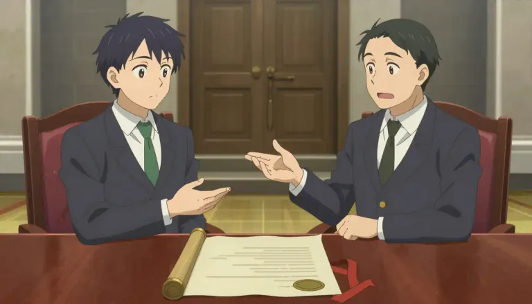 Visual representation of "indenture" - A legal agreement that states the rights and duties of people in a formal way