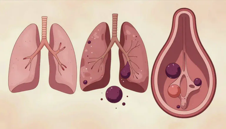 Visual representation of "adenocarcinoma" - Adenocarcinoma can arise in various organs including the lungs, breasts, and pancreas.