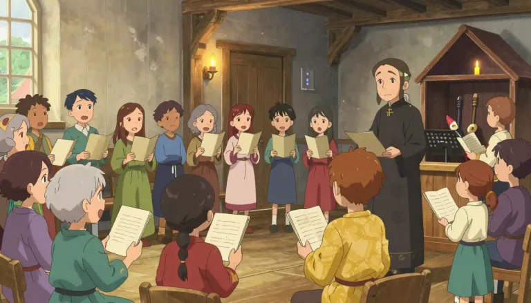 Visual representation of "moravian" - Relating to the Moravians, a Protestant group known for their emphasis on music and education.