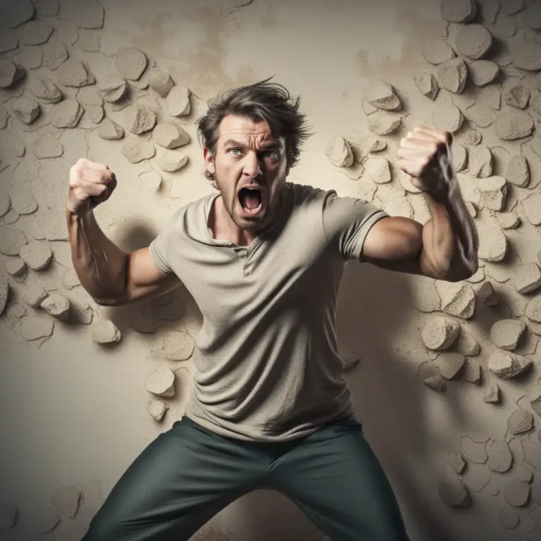 Visual representation of "bash away" - To hit something hard repeatedly