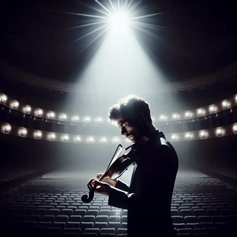 Visual representation of "solo" - To perform something alone.