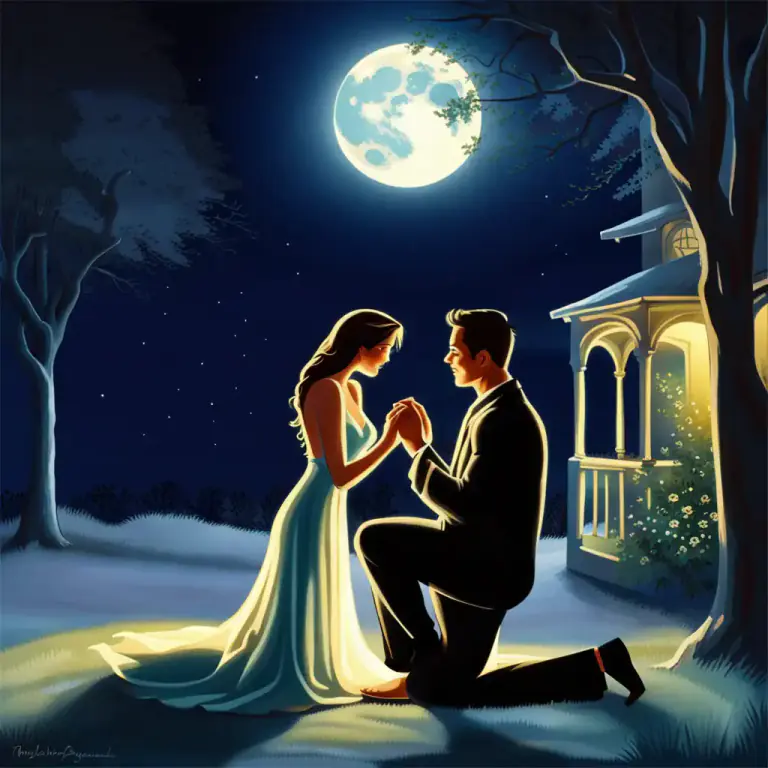 Visual representation of "moonshine" - The light of the moon