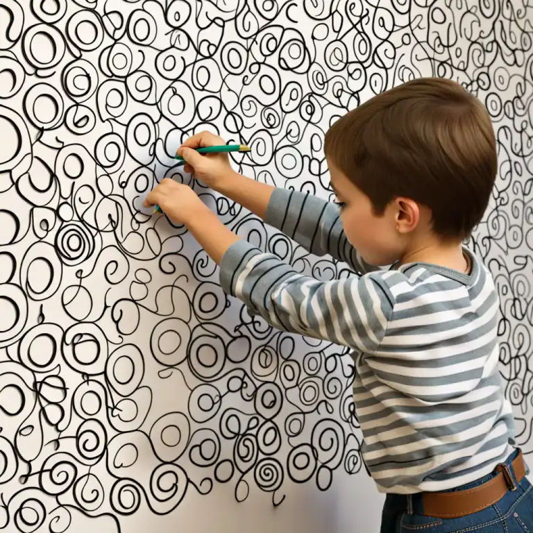 Visual representation of "loopy" - To be full of loops, or having many circles or curved shapes