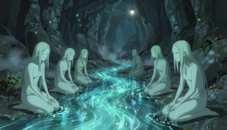 Visual representation of "lethe" - In Greek mythology, a river in Hades that caused forgetfulness in those who drank its waters