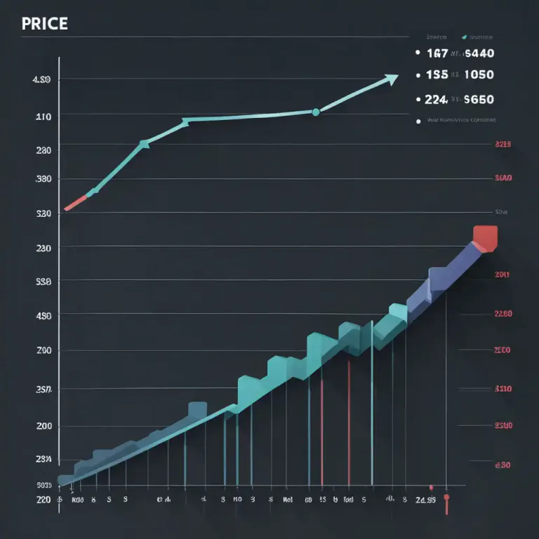 Visual representation of "climb" - To make progress or increase something gradually