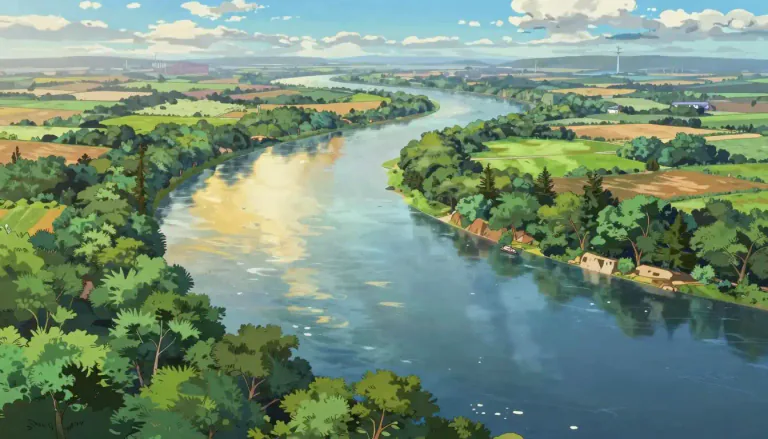 Visual representation of "mississippi" - The Mississippi River, one of the longest rivers in the United States, flowing into the Gulf of Mexico.