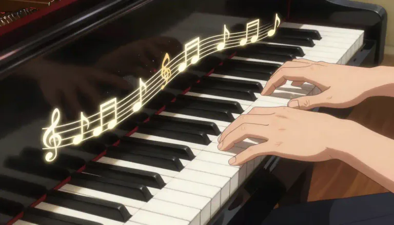 Visual representation of "glissando" - A rapid slide through a series of consecutive tones in a scale-like passage.