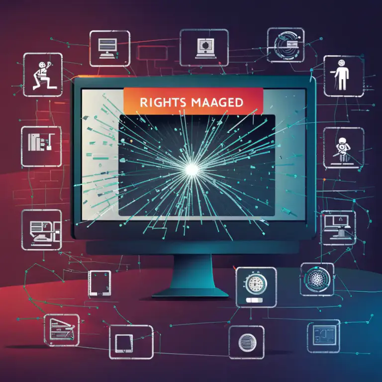 Visual representation of "circumvention" - The act of bypassing digital rights management