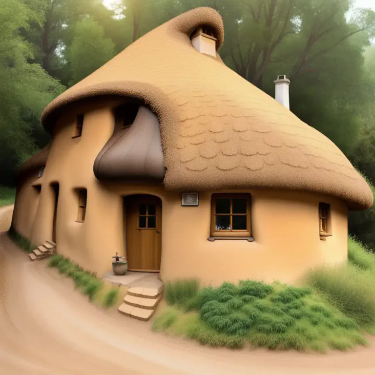 Visual representation of "cob" - A type of building material made from earth and straw
