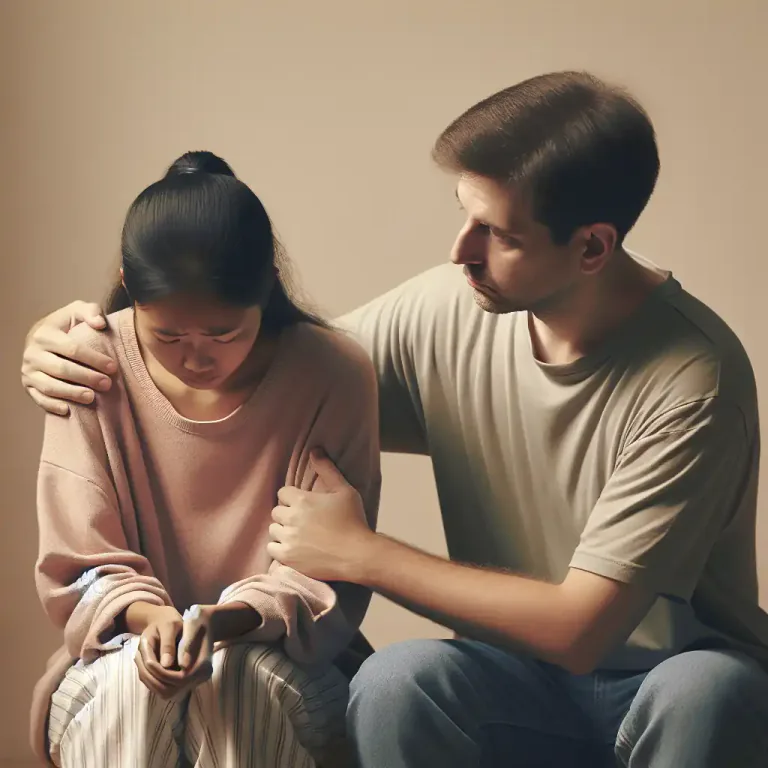Visual representation of "support" - To help or encourage someone by saying or doing good things for them.
