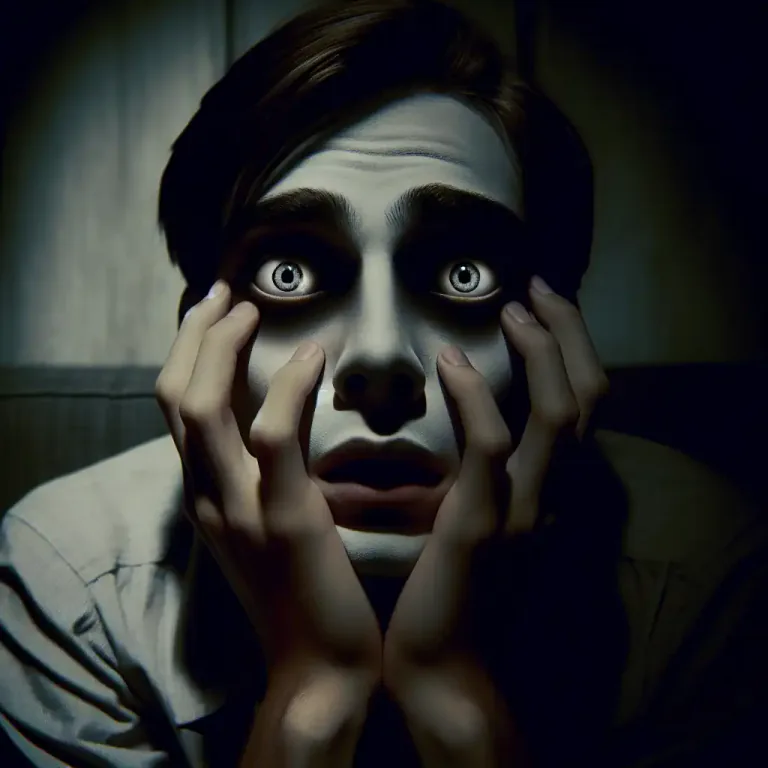 Visual representation of "fright" - A thing that causes fear