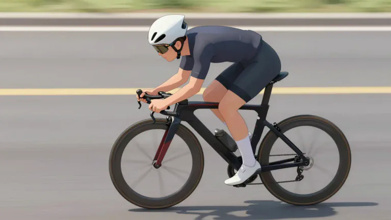 Visual representation of "racer" - A type of bicycle or motorcycle designed for speed and racing.