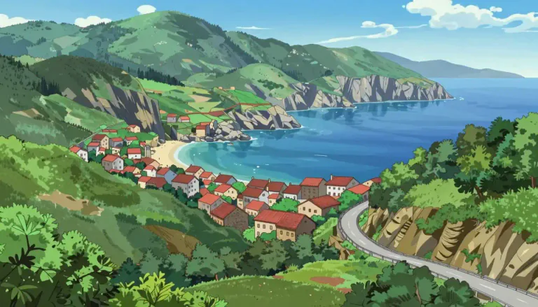 Visual representation of "cantabrian" - Relating to Cantabria, a region in northern Spain, known for its mountains and coastal areas.